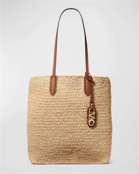 michael kors straw bag poshmark|Michael Kors north south tote.